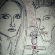 Buffy &amp; Angel Sketch