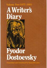 A Writer&#39;s Diary by Dostoevsky