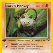 Brock&#39;s Mankey