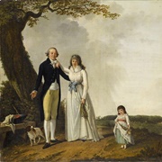 Portrait of the Count and Countess of La Roche-Saint-André and Their Daughter