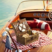 Enjoyed a Picnic on a Boat