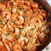 Seafood Pasta With Shrimp and Scallops