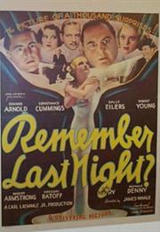 Remember Last Night? (James Whale)