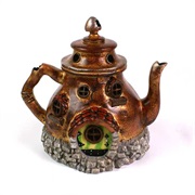 Fiddlehead Fairy Village Teapot