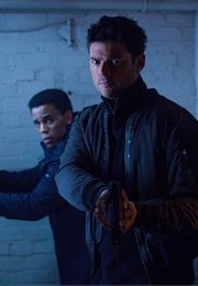 Karl Urban and Michael Ealy in Almost Human (2013)