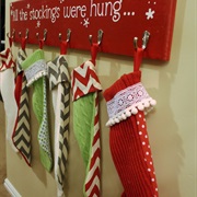 Hang Stockings on the Mantle