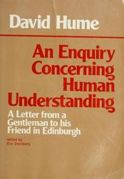 An Eenquirey Concerning Human Understanding by David Hume