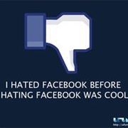 Hates Facebook