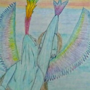Rainbow Komodo Dragon (Drawn by Meagan Scribner)
