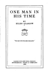 One Man in His Time (Ellen Glasgow)