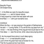 A Beautiful Prayer