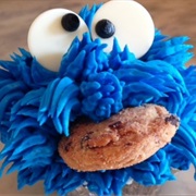 Cookie Monster Cupcake