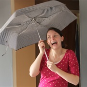 Opening Umbrella Indoors