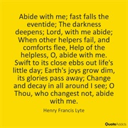 Abide With Me - Henry Francis Lyte