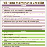 Seasonal Home Maintenance Checklists