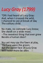 Lucy Gray (William Wordsworth)