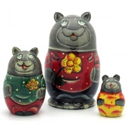 Happy Hippos Nesting Dolls