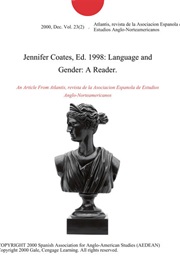 Language and Gender (Jennifer Coates)