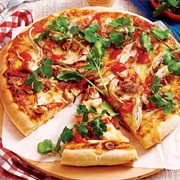 Chicken Satay Pizza