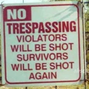 No Trespassing