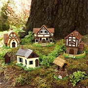 Make a Fairy House Village in Backyard