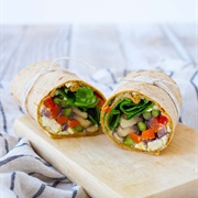 Roasted Veg Feta Wrap