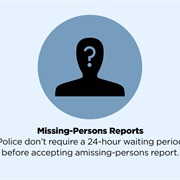 You Have to Wait 24 Hours to File a Missing Persons Report