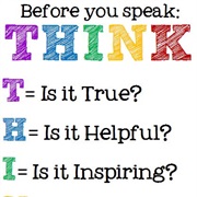 Think Before You Speak