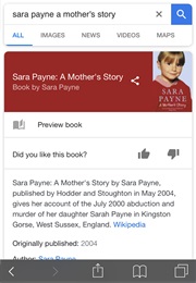 A Mother&#39;s Story (Sara Payne)