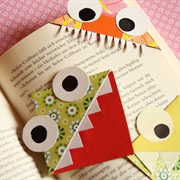 Selfmade Paper Corner-Bookmarks