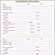 Family Medical Info