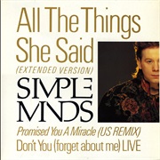 All the Things She Said (Extended Mix) - Simple Minds