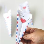 Paper Airplane Valentine