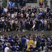Scotland Fans in Trafalgar Square