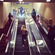 Run Up a &#39;Down&#39; Escalator