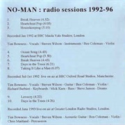 No Man - Radio Sessions