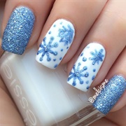 Snowflake Nails