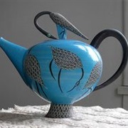 Blue Heron Teapot