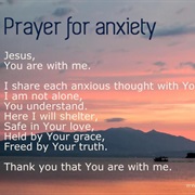 Prayer/Meditation to Reduce Stress, Anxiety or Depression