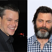 Matt Damon and Nick Offerman (46)