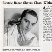 First Modern Electric Razor Invented (1928)