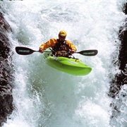 Kayak Over a Waterfall