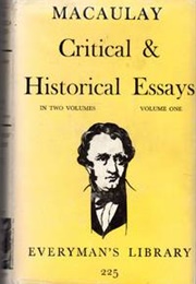 Critical and Historical Essays (Thomas Macaulay)