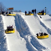 Ice Raft During Quebec&#39;s Winter Carnival