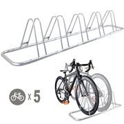 5 Bike Bicycle Floor Parking Rack