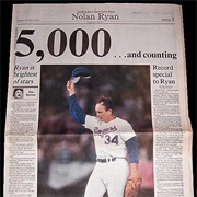 Nolan Ryan Career Strikeouts