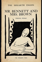 Mr Bennett and Mrs Brown (Virginia Woolf)