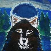 Wolf Painting (Angelina Jensen)