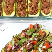 Taco Zucchini Boat