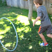 Using Hula Hoops to Pretend You Had a Wheelchair Game